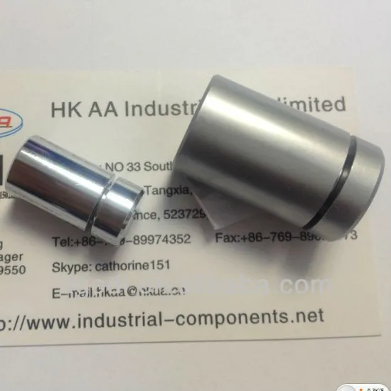 custom made high / satin chrome plated brass glass fasteners