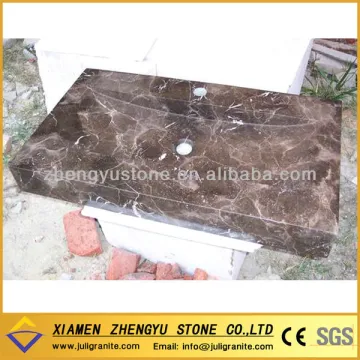China Dark Emperador Marble Sink