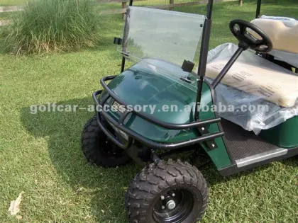 Golf cart brush guard for E-Z-Go