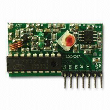RF Receiver Module with 5V DC Built-in Decoder and 2mA Operating Current