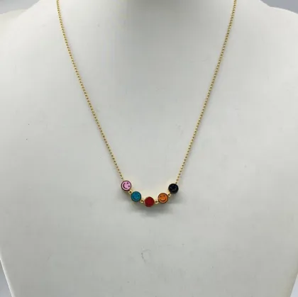 Bohemian Titanium Steel Eye Cross Eagle Pendant Necklace