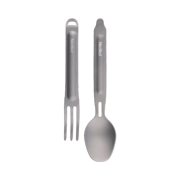 Nextool Titanium Fork and Spoon Set - Easy Clean و Outdoor Friendly