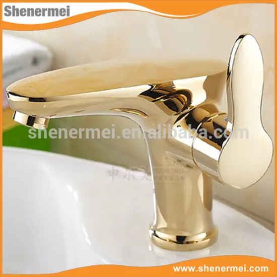 New Antique brass single handle hot / cold face basin faucet