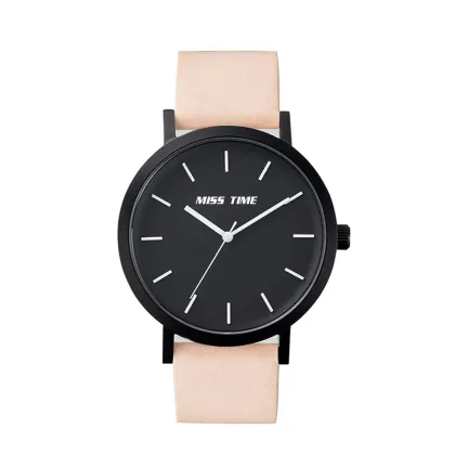 luscious leather band girl quartz watch