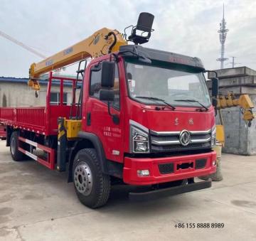 Dongfeng 220hp single row cab truck crane
