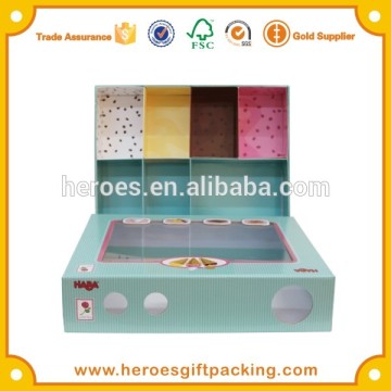 Trade Assurance Customized PVC Clear Window Paper Box Cute PVC Window Classify Paper Box