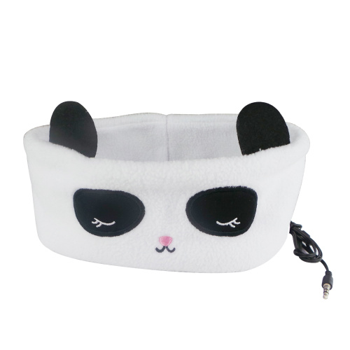 Panda Sleeping Headband Hörlurar Hörlurar med kabel