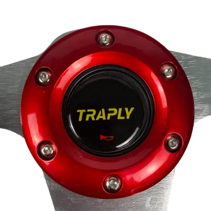 13 Inch PU and PVC Leather Sports Racing Drift Steering Wheel with Horn