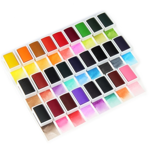 Professioneller fester Aquarell Full Pan Single Color Block