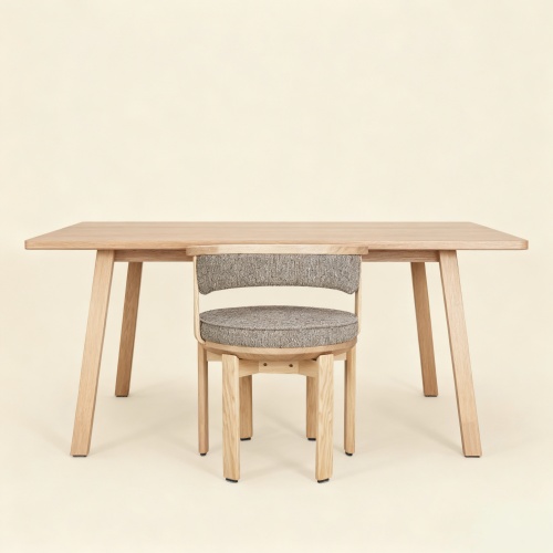 Upholstered Swivel Dining Chair with Timeless Design