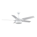 Ventilateur de plafond décoratif moderne de 5 lames avec lumière