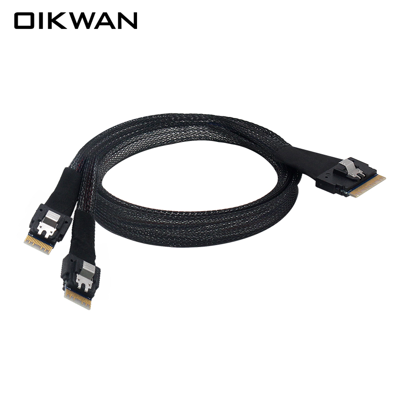 SFF-8654 to SFF-8654 8i Cable,Slim SAS SFF-8654,Slim SAS cable