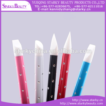 Nail Art Design Beauty Clay Sculpture Rhinestone Nail Art Acrylic Brush 3D Silicone Pen