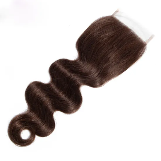 4*4 HD lace closure Remy Hair Brazilian 100% Human Hair closure