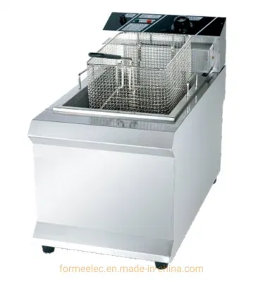 Kitchen Equipment Desk Top Electric Fryer 2-Tank 2-Basket 9kw 25L Electric Fryer
