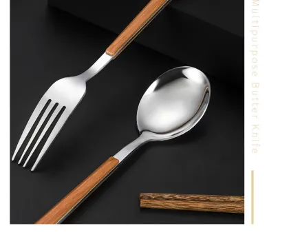 Stainless steel portable tableware