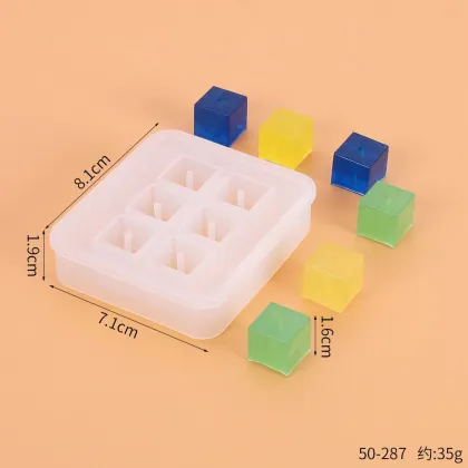 2023 New DIY Handmade Resin Mold - Square Pendant Sphere Ice Lattice Silicone Mold