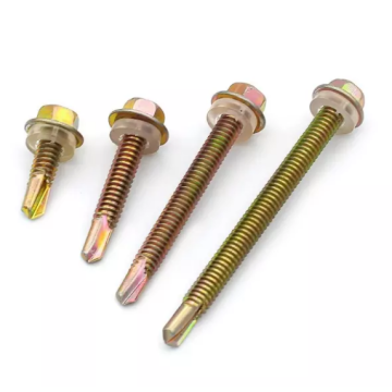 hex drill screw, stainless steel metal hex flange