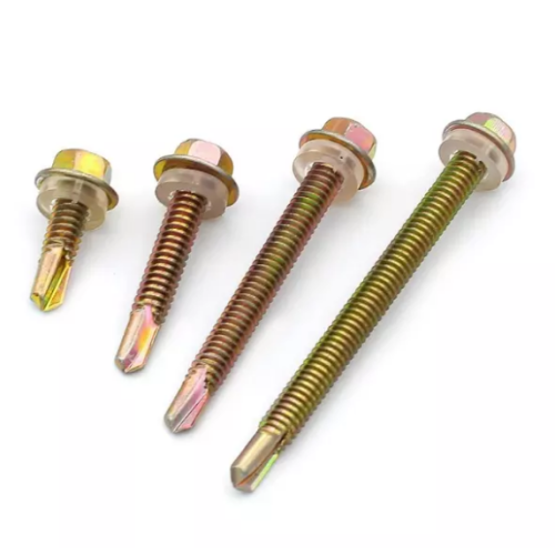 hex drill screw, stainless steel metal hex flange