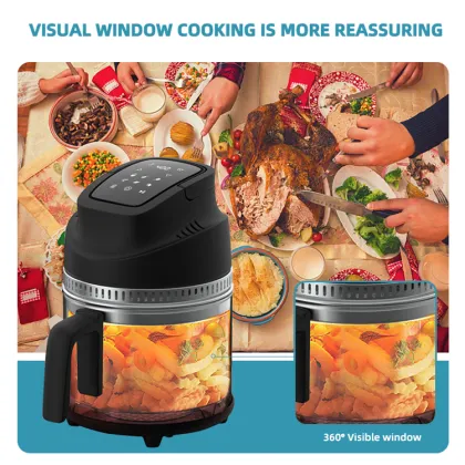 Smart Air Fryer Oven for Roast Turkey and Shrimp