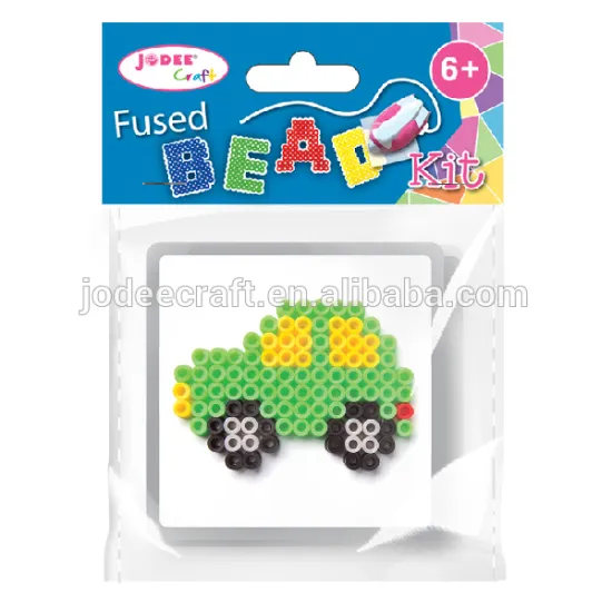 Fused beads kit with pegboards