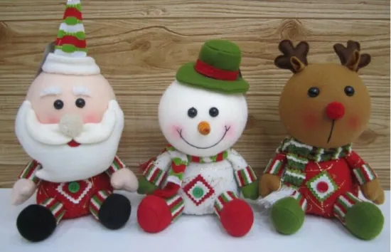 Cartoon version of claus series of plush toys
