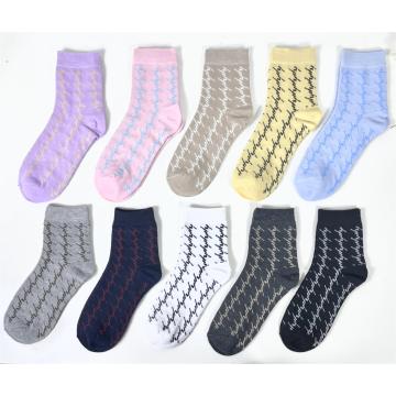 Mens colorful patterned casual crew socks