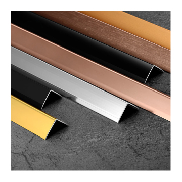 L-Shape Metal Aluminium Alloy Wall Corner Edging Trim Stainless Steel Tiles Accessories