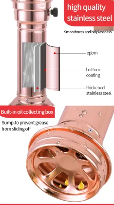 Commercial Grill Smoke Exhaust Pipe: Telescopic Smoke Exhaust Solution