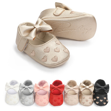 Beautiful Easter Collection: Soft Soled Lovely Baby Girls' Dress Shoes with Embroidery, Bow Detail, and Lace-Up Closure for Toddlers