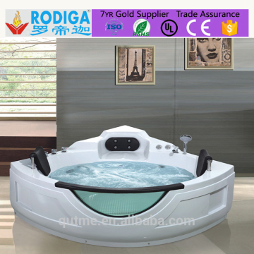 2016 hot sale portable large ABS plastic whirlpool bathtub with bubble