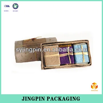 2014 customized import kraft paper box with lid