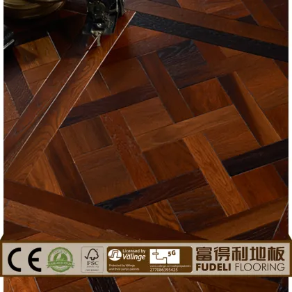 Rustic wood look engineered parquet flooring wenge