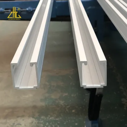 White Color Power Coated Aluminum Poles and Curtain Rail Tracks - Factory Wholesale Prices