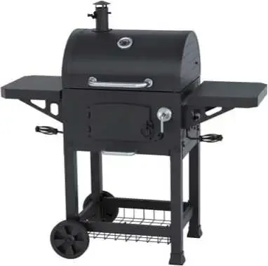 Delux Portable Barrel Wood BBQ Grill Pellet Smoker