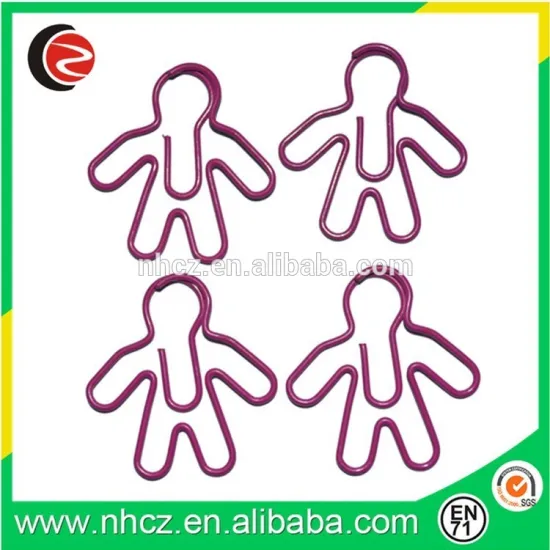 Different man Shaped Paper Clip