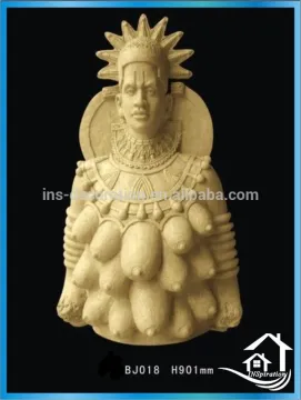 Cast stone buddha statue