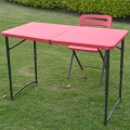 Petite table pliante en plastique en plein air