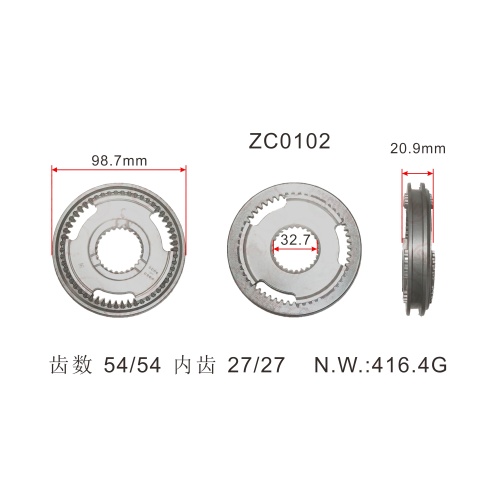 Manual Auto Transmission Gearbox Parts Synchronizer Assembly for FIAT DUCATO - OEM:9464466388