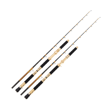 Manufacturer 1.6m to 2.1m Solid Carbon Boat Fishing Trolling Rods for Big Game