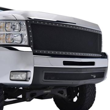 Stainless Steel Grille Front Black Wire Mesh Cutout for Silverado 2500/3500 2007-2010