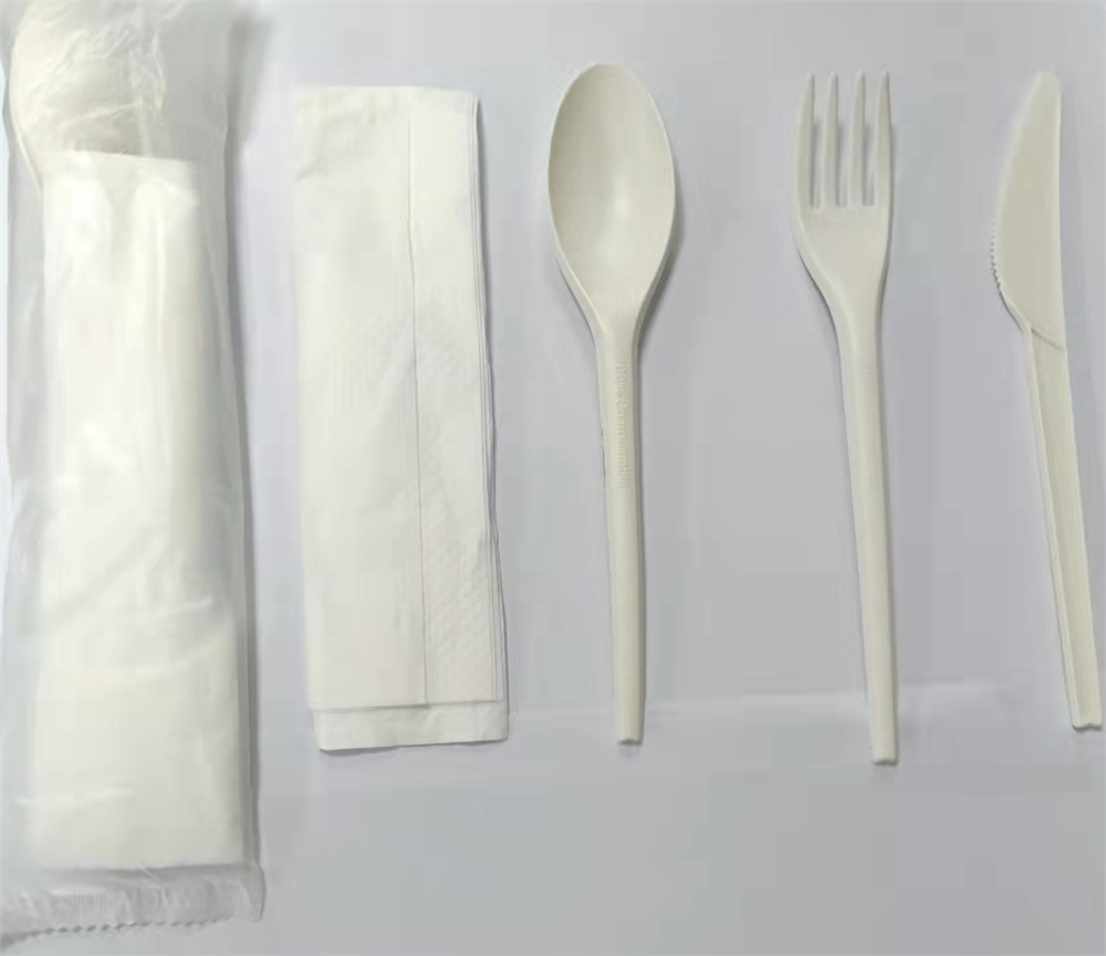 Biodegradable and Compostable PLA Cutlery Set