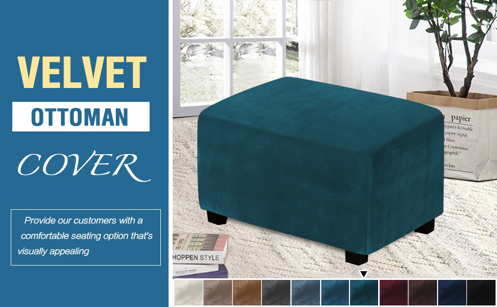 New Customized Ottoman Slipcovers