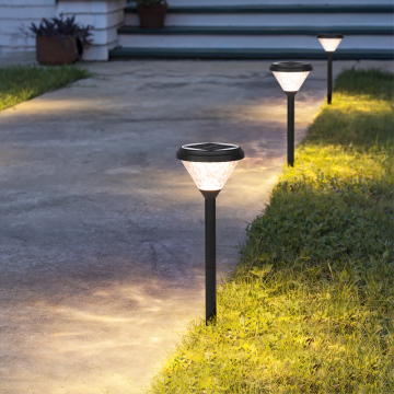 Aluminum Outdoor Decorative Pathway Columns with Solar LED Bollard Lights