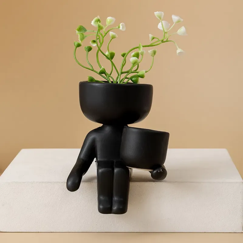Simple Craft Flower Pot Decoration