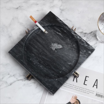 Luxurious Nordic Marble Ashtray: A Stylish Personalized Decoration for Your Living Room, Office, or Model Room