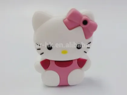 Custom cartoon pvc hello kitty 4gb usb flash drive 32gb cartoon pvc