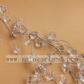 Rami di albero della ghirlanda di perline a forma di diamante trasparente acrilico
