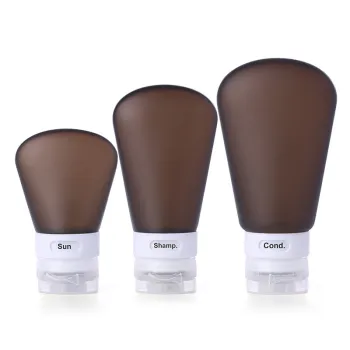 Plastic Portable refill bottles silicone travel containers