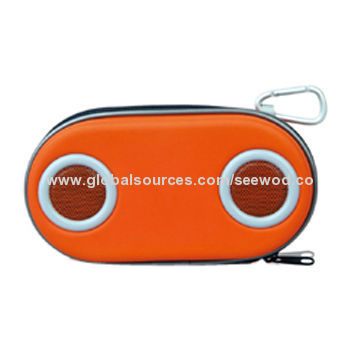 Portable speaker case, measures 19x11x4.5cm